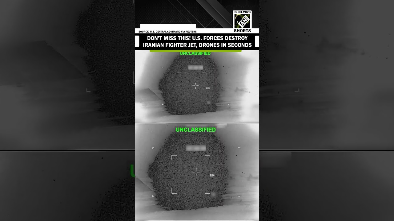 WATCH TILL THE END! U.S. Forces destroy Iranian fighter jet, drones in seconds