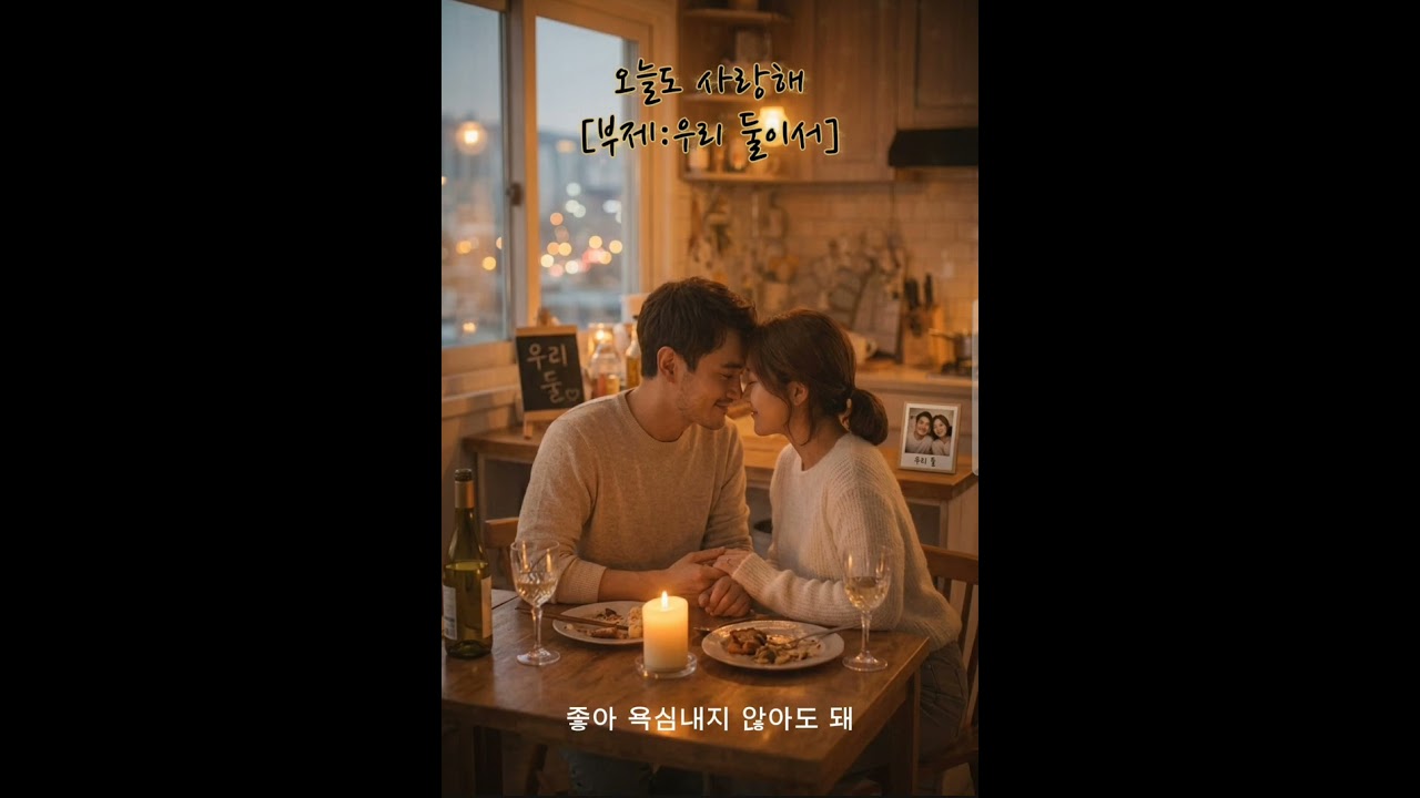 오늘도 사랑해(부제: 우리 둘이서) /사랑은 늘 화려하지 않아 하지만 충분히 반짝여 #노래 #EDM트로트 #오늘도사랑해 #트로트 #심리 #행복 #사랑 #가족 #부부의세계 
