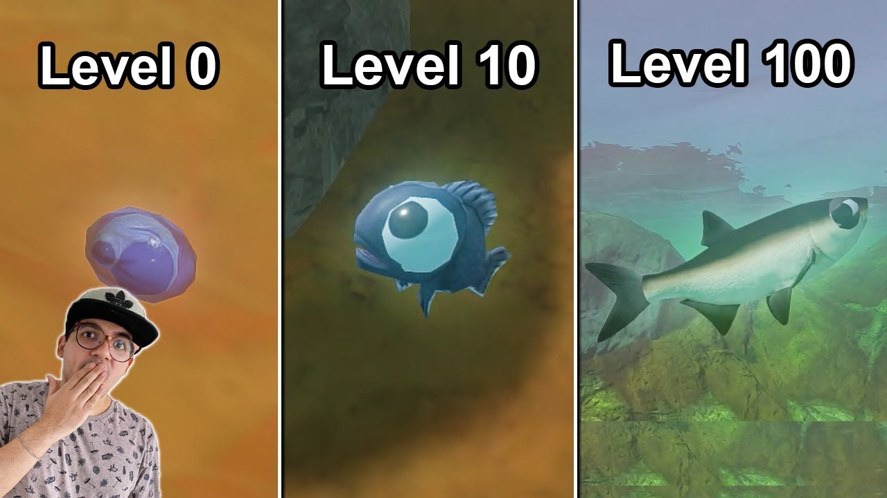 CICLO DE VIDA DO PEIXE NO OCEANO PERIGOSO!! (de ovo ao peixe adulto)