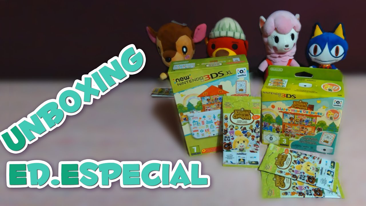 ¡UNBOXING NEW 3DS XL ANIMAL CROSSING HAPPY HOME DE