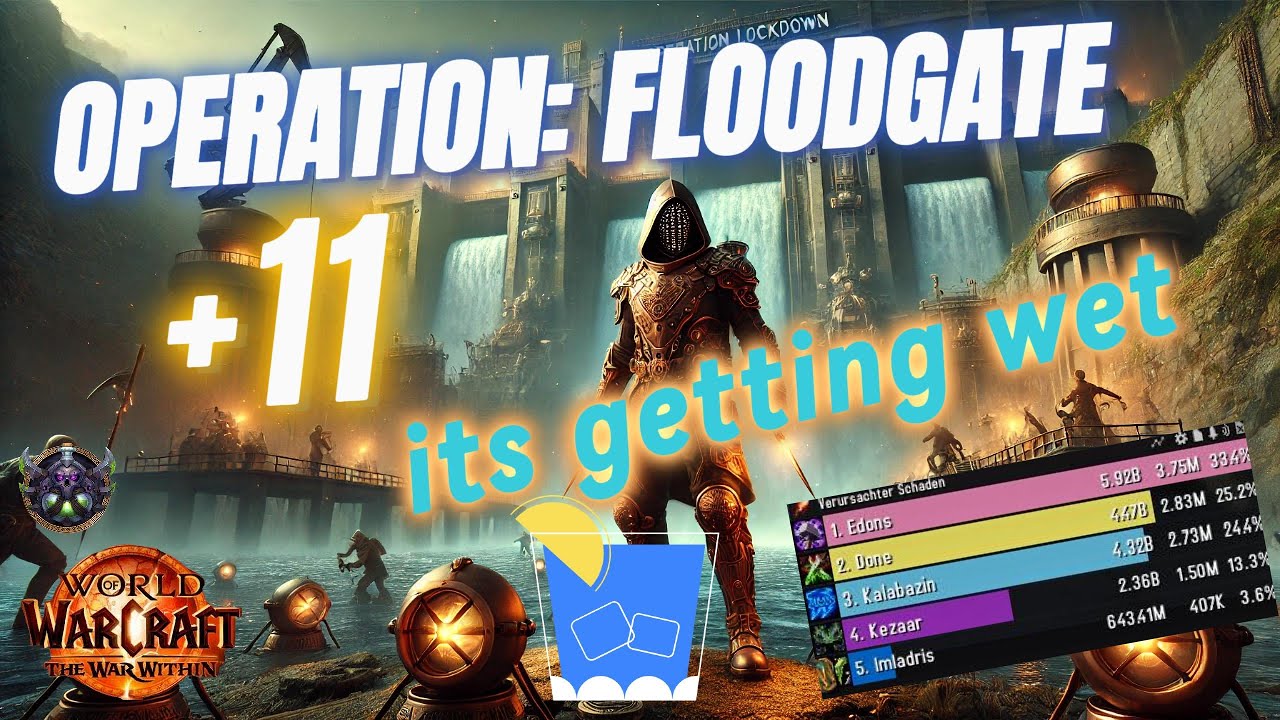 Assa Rogue at operation floodgate +11 good party 2,8M Overall Wow TWW M+ Season 2 Operation Schleus