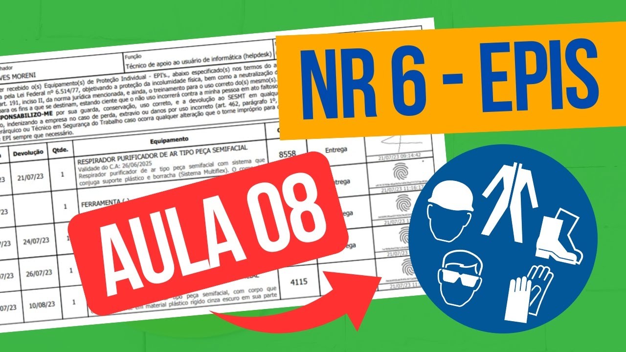 AULA 08 - NR 06 - 6.9 Certificado de Aprovação e 6.10 Competências