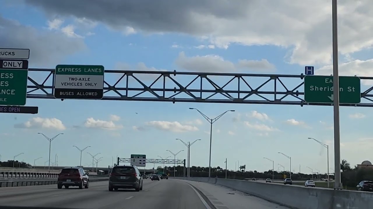 ‎@DrivingTours1  Driving I-75 South from I-595 to 826 (Palmetto) Expressway in South Florida.
