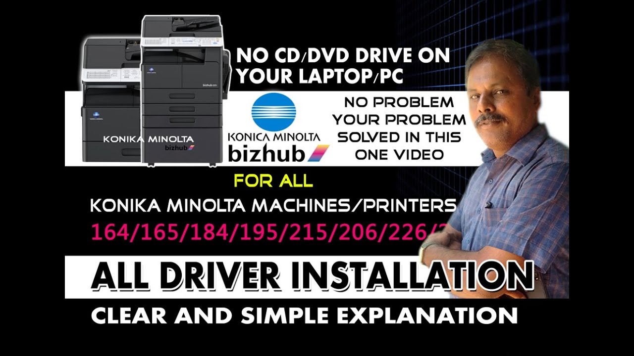 KONIKA MINOLTA 164 | 165 | 184 | 195 | 215 | 206 | 226 | 205i | 225i | DRIVERS INSTALLATION 2022