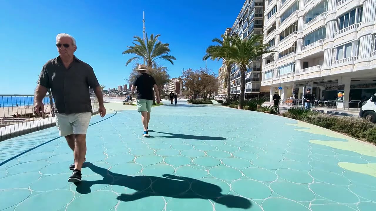 Spain : Sunset Beach : Benidorm : Walking