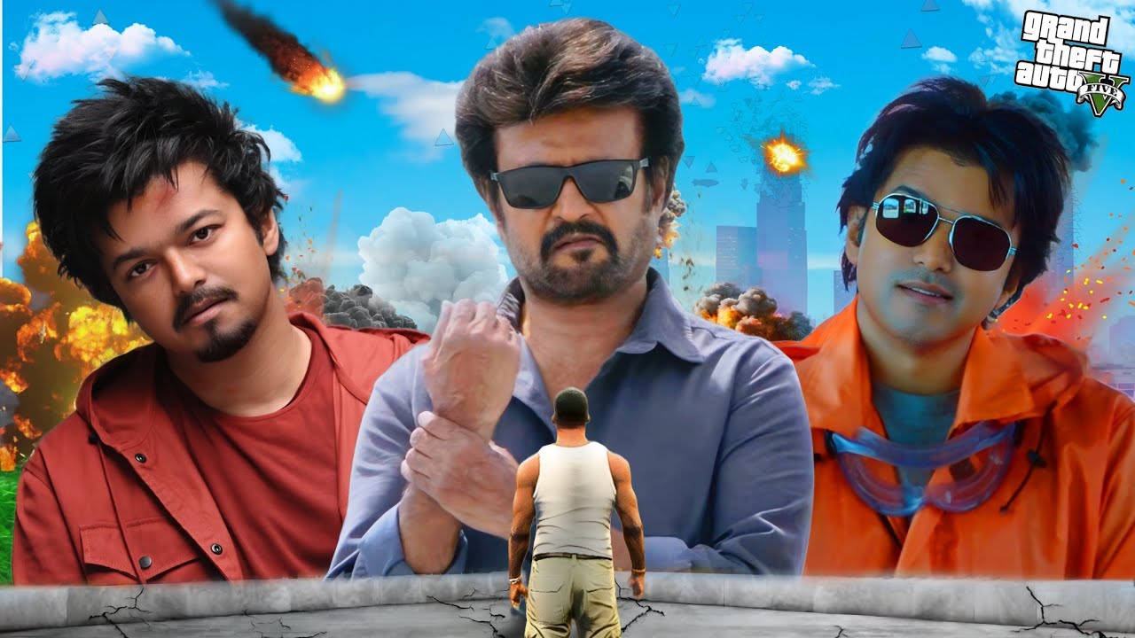 SUPERSTAR RAJINIKANTH vs ILAYATHALAPATHY & THALAPATHY VIJAY in GTA 5