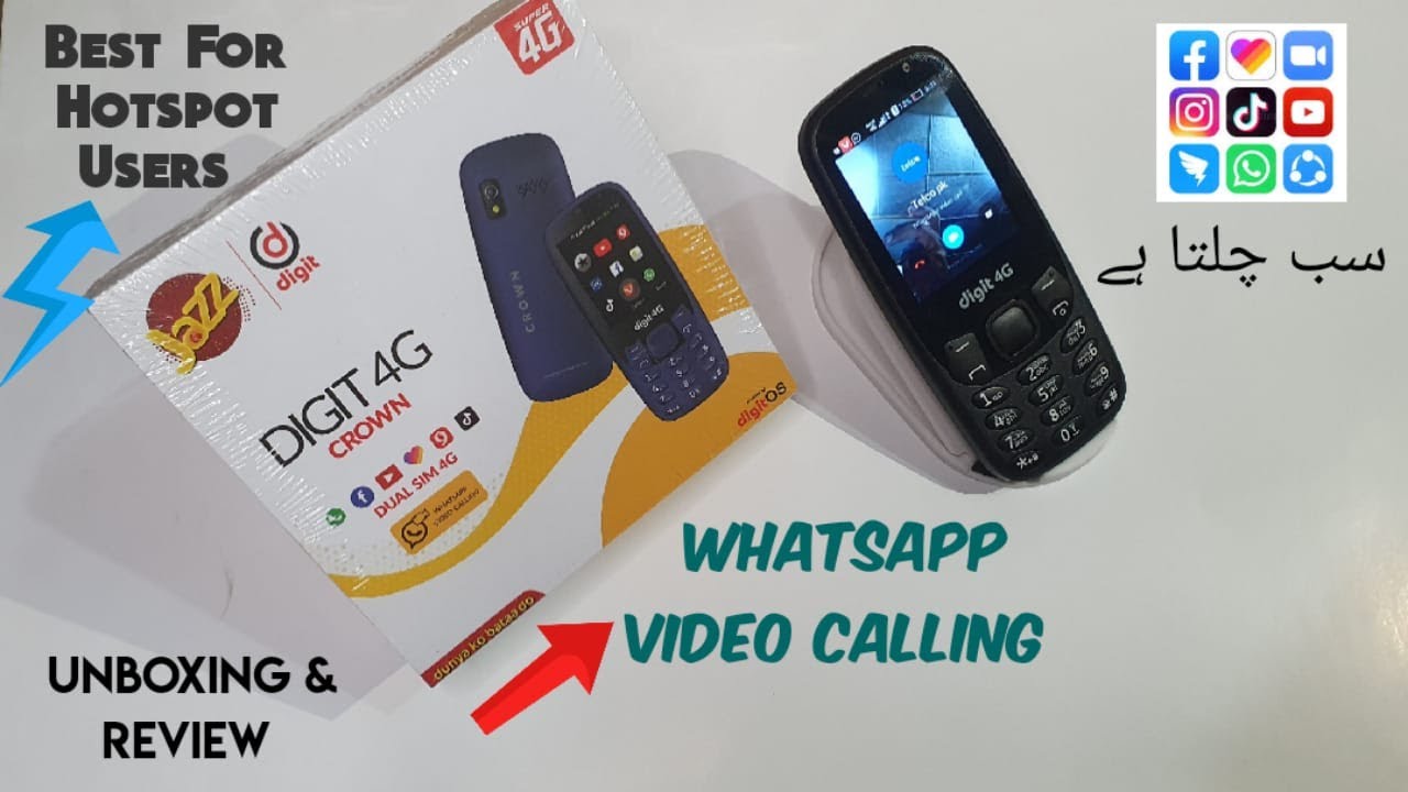 jazz Digit 4G Crown | Hotspot Wala Mobile |  TikTok, Likee Sb hai is main
