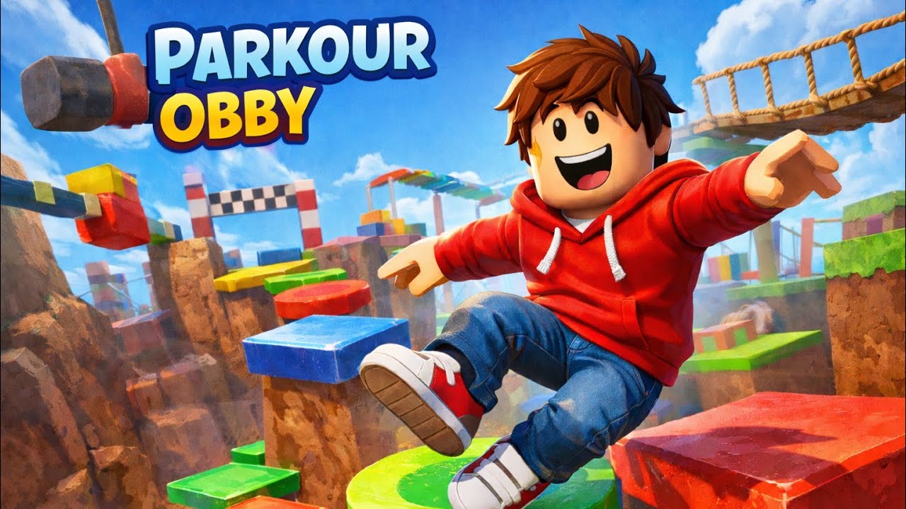 Parkour Obby Game - First Time Play | Roblox PC Gameplay | No Commentary