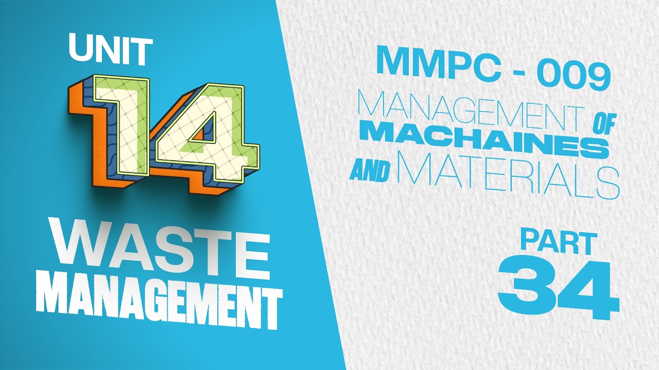 IGNOUMBA JOURNEY MMPC:009 MANAGEMENT OF MACHINES AND MATERIALS | 34