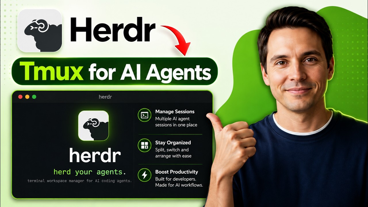 Herdr the Tmux for AI Agents (2026 Step By Step Tutorial)