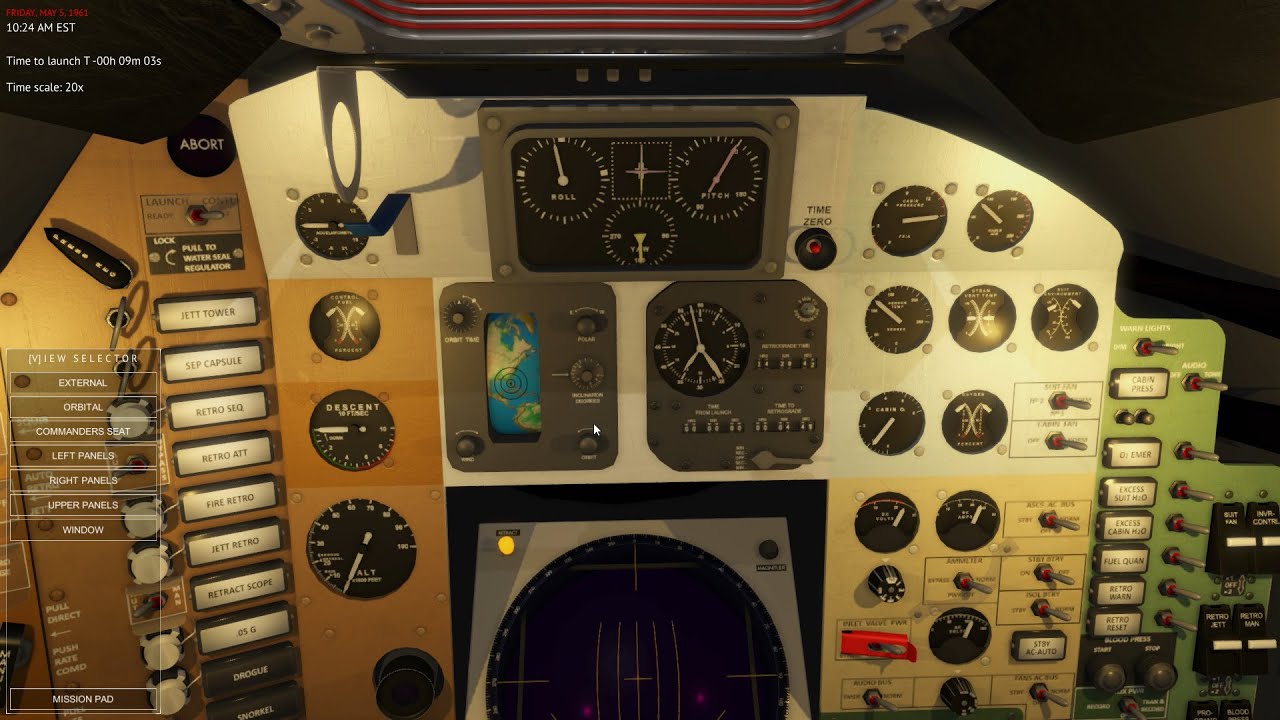 Reentry - An Orbital Simulator - Campaign 1: Missions 1 & 2 - Interior Inspection & Redstone