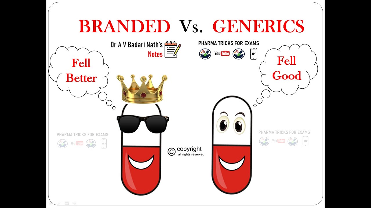 Branded Drugs Vs. Generic Drugs