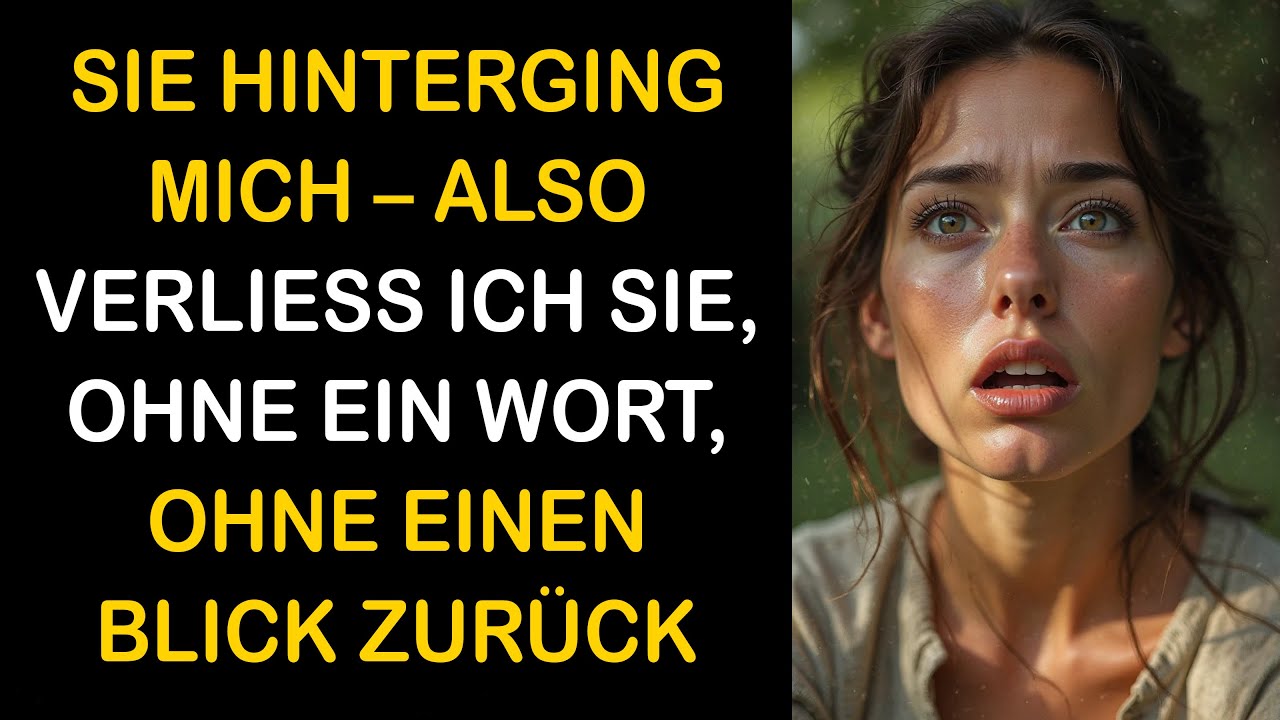 SIE HATTE EINE AFFÄRE – ICH GING EINFACH OHNE EIN WORT UND LIES SIE IN IHRER LÜGE ZURÜCK