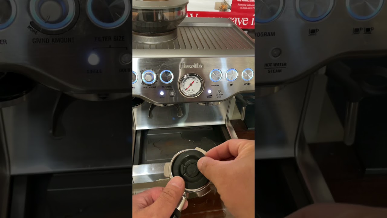 Step by step &ldquo;Clean Me&rdquo; Breville Barista Express