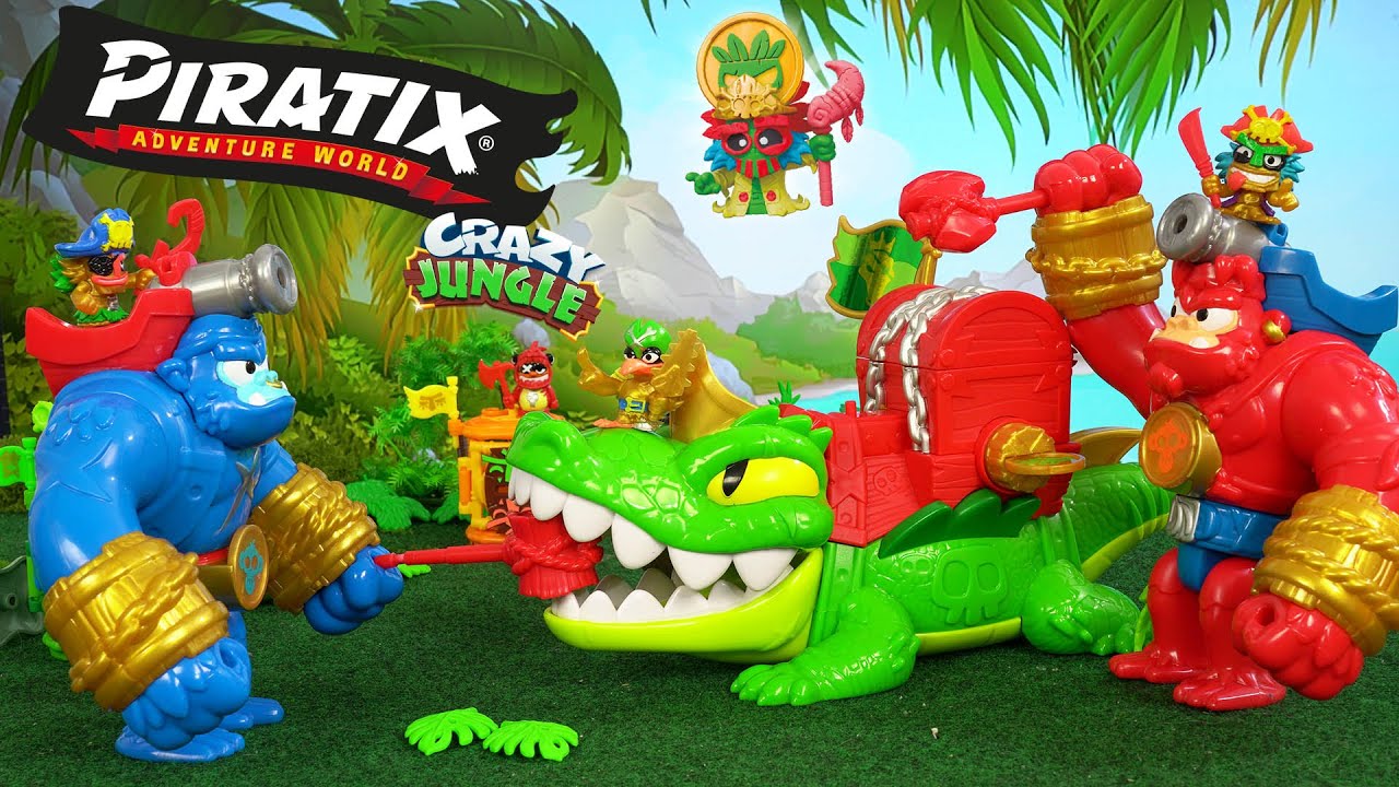 Nowość !☠️🏴‍☠️ PIRATIX: Jungle Jump – Krokodyl Strzeże Złota! Goryle wkraczają do akcji! 🦍⚔️🐊