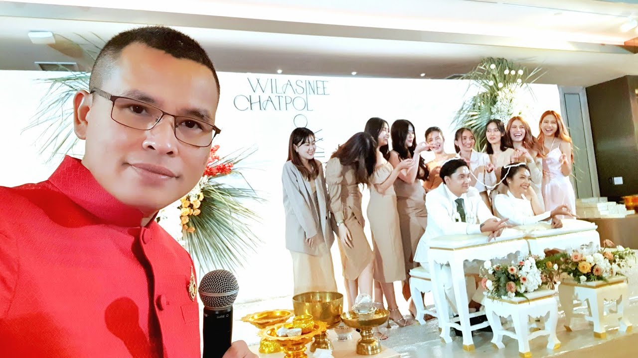 พิธีมงคลสมรส [สู่ขอ-หมั้น] แป้ง - วิลาสินี+ไตร์ท ชัชพล ณ โรงแรม แรมแบรนดท์ | พ.ท.สุธี สุขสากล พิธีกร