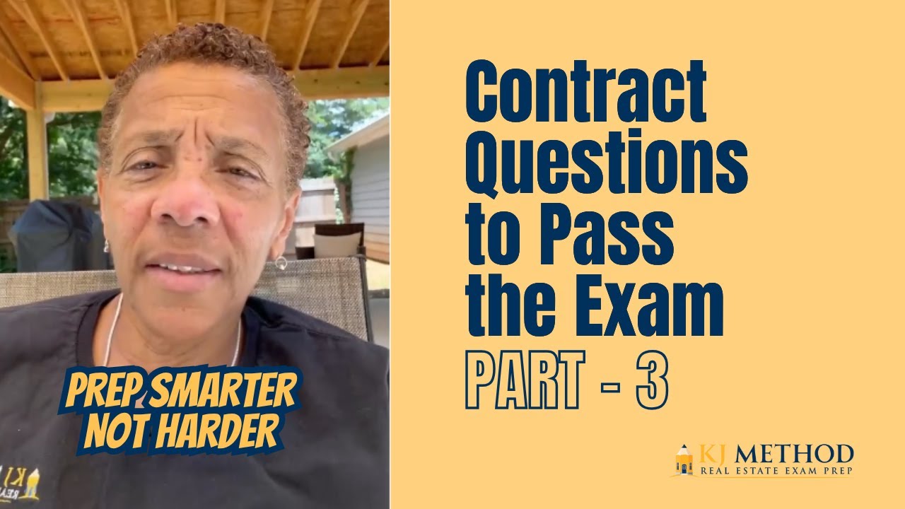📘 Contracts Test 3 &ndash; Real Estate Exam Prep (Part 3 of the Series)
