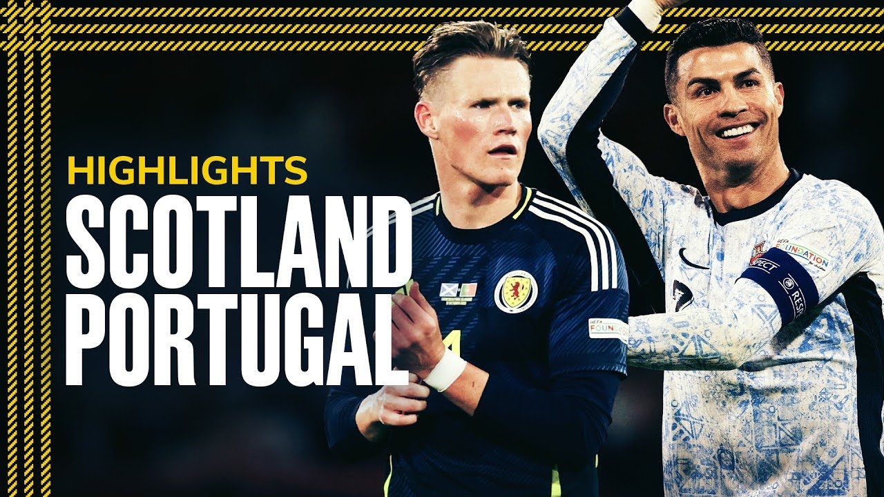 Portugal Vs Scotland Football Match Highlights | UEFA Nations League 2024