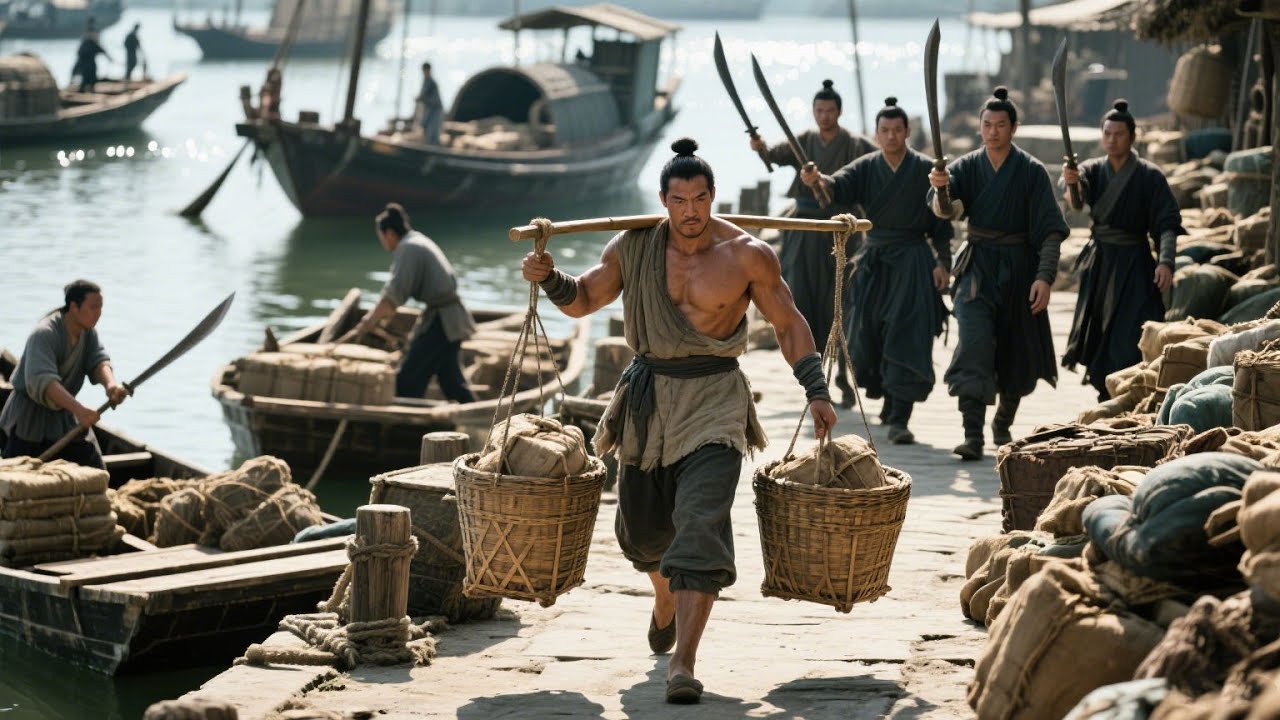 功夫電影！任人欺負的碼頭搬運工竟是隱藏的無敵戰神！  💥 #中国电视剧 #KungFu #Martial Arts Movies