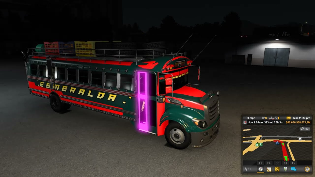 bus esmeralda modificado american truck simulator