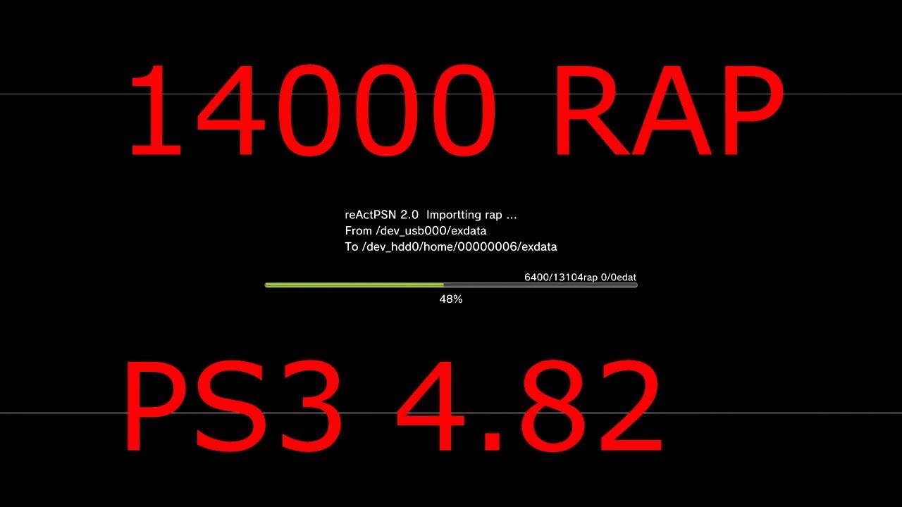 TUTO FR INSTALLER LES 14000 RAP SUR PS3