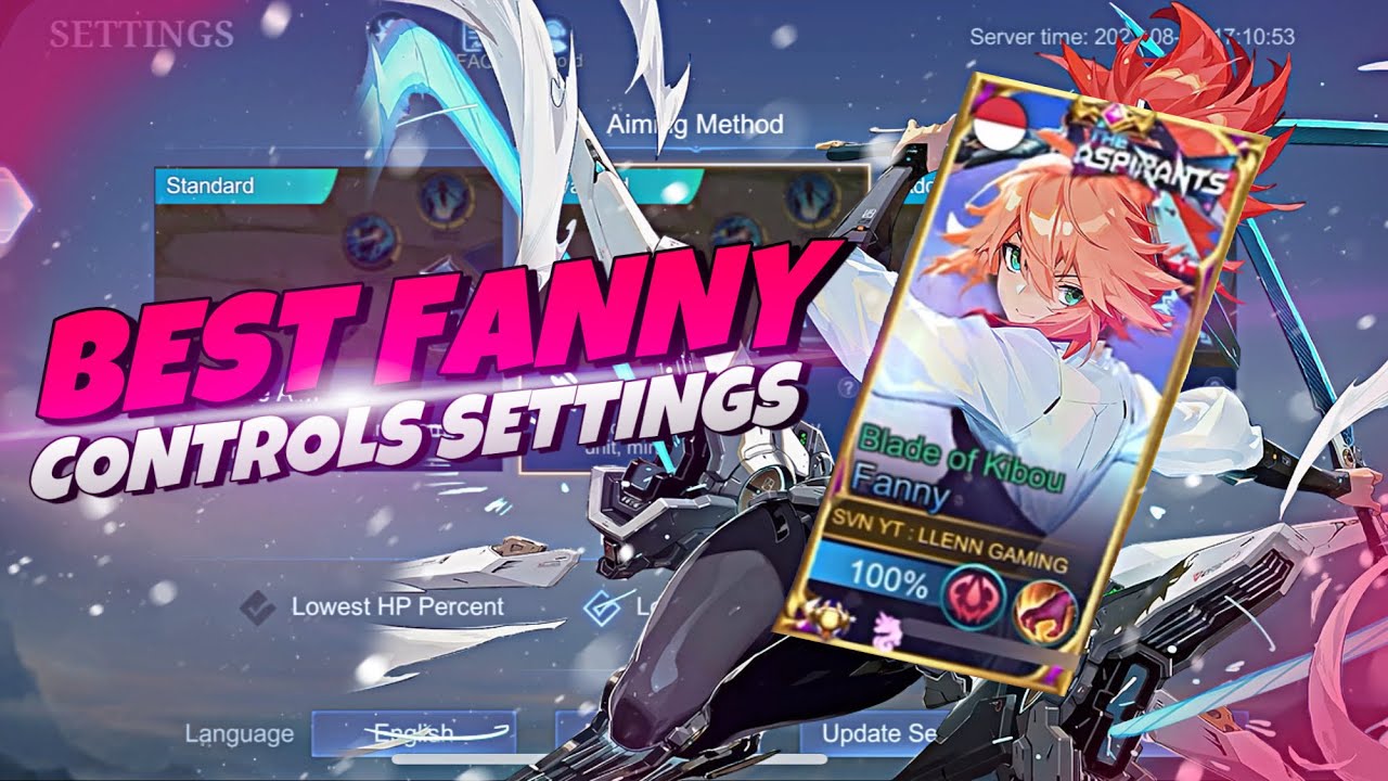 BEST FANNY CONTROLS SETTINGS 2022 | FANNY SETTINGS REVEAL | HYPER FANNY GAMEPLAY | MOBILE LEGENDS