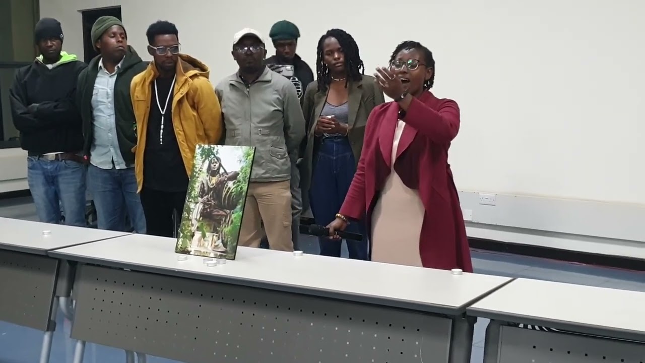 Opera singer Maria Gichu performs at the Grandmaster Masese memorial in Nairobi