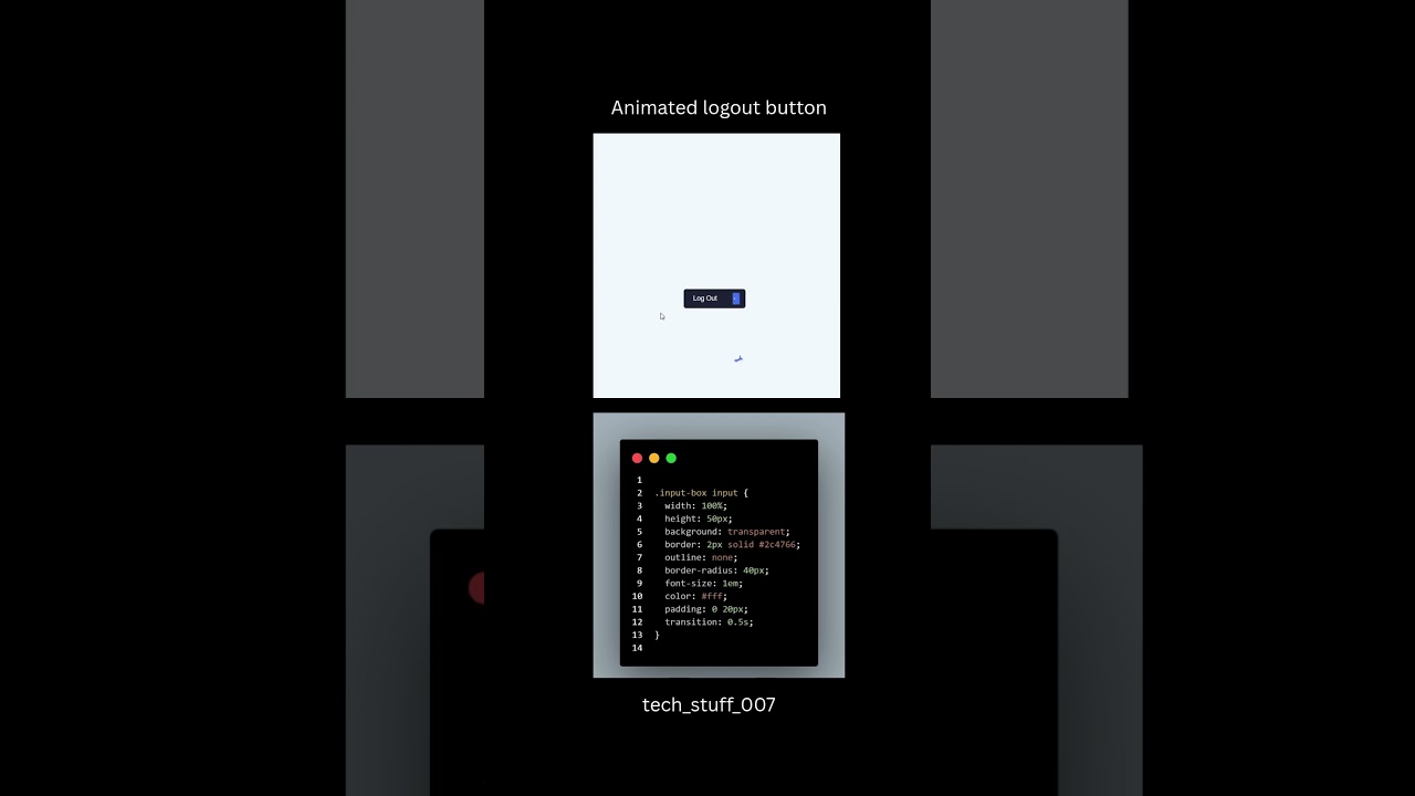 Animated logout button .... subscribe for more and comment for source code 