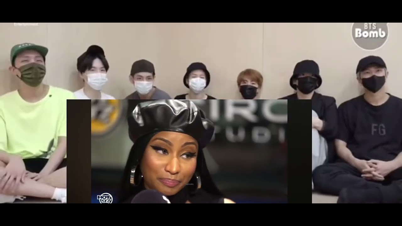 bts reaction to Nicki Minaj shadiest moments pt 2 (fake reaction)