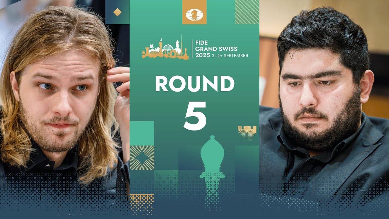 🇭🇺 Richard Rapport vs Parham Maghsoodloo 🇮🇷| FIDE Grand Swiss 2025 | Round 5 | Board 1