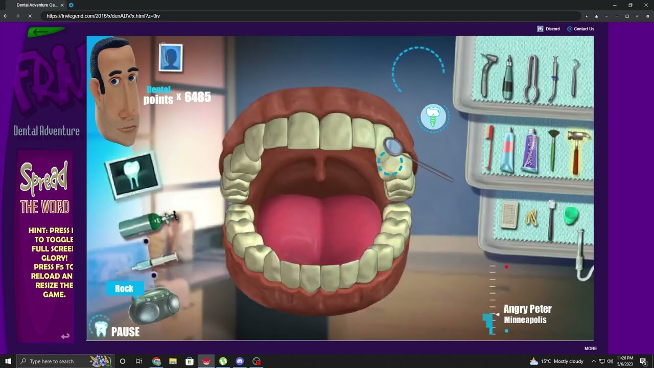 Dental Adventure Gameplay on Friv Classic (Minneapolis, Lancaster)