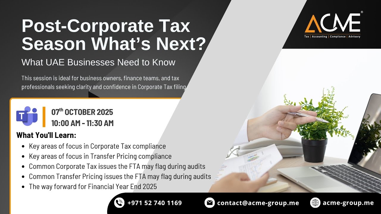 Post Corporate Tax Season – What’s Next | ACME Group