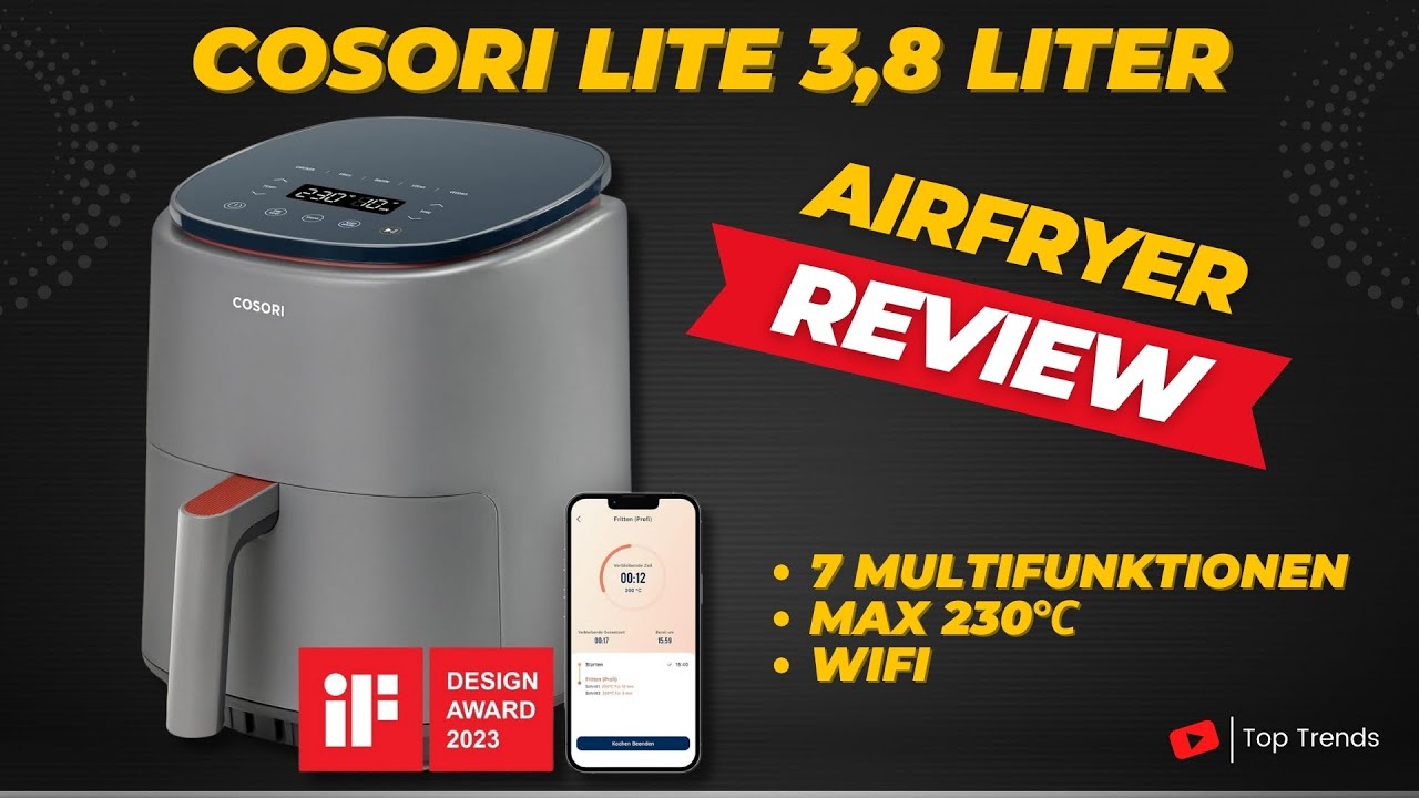 COSORI Lite Heißluftfritteuse Review - Hält der Smart Airfryer was er verspricht?