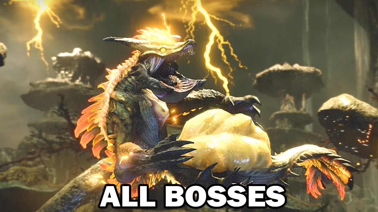 Monster Hunter Rise - All Bosses/Monsters (With Cutscenes) HD 1080p60 Switch