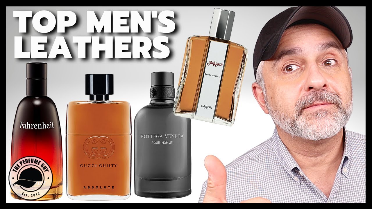 TOP 20 MEN'S DESIGNER LEATHER FRAGRANCES | Modern, Classic Men's Leather Perfumes