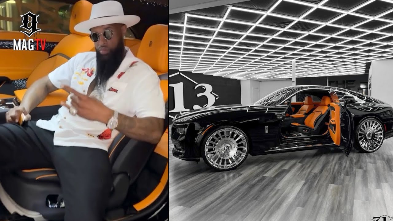 Slim Thug Shows Off His Rolls Royce Spectre On 26 Inch Forgiato's! 🚘