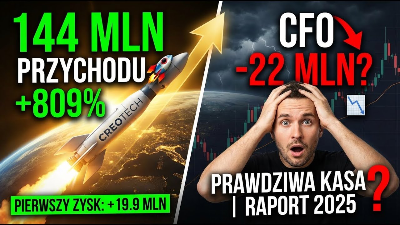 Creotech &mdash; 144 mln PLN przychodu, ale CFO -22 mln PLN? | Raport 2025