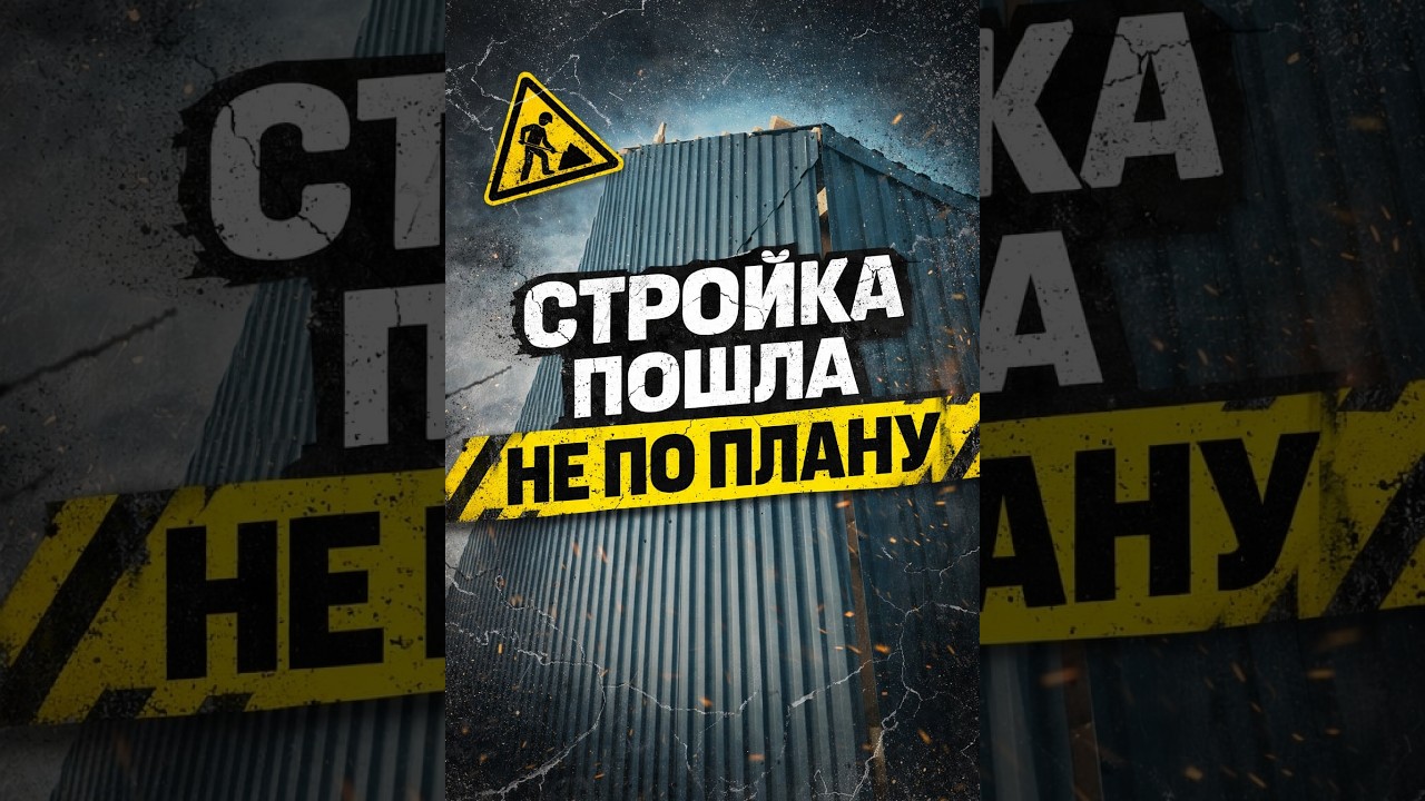 Самостройщик косячит по полной ! Барнхаус весь кривой ! #стройка #баня #барнхаус