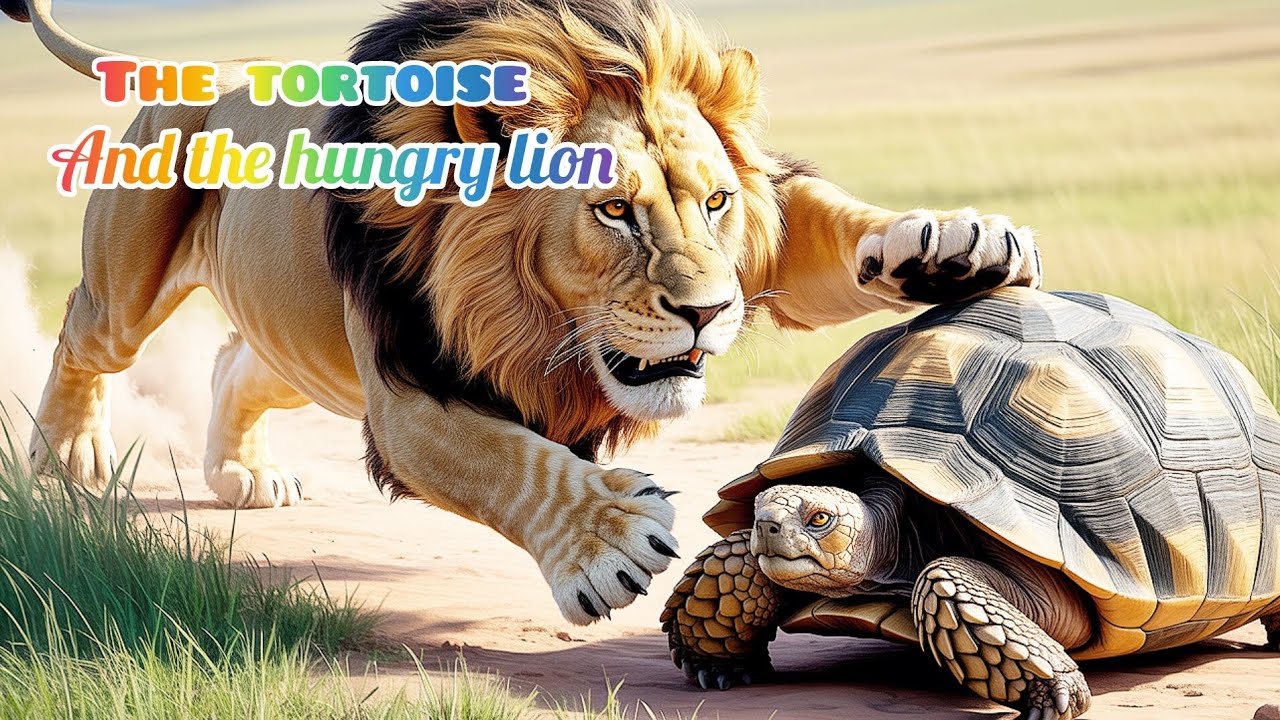 The Wise Old Tortoise and the Hungry Lion | 3D Pixel Moral Story