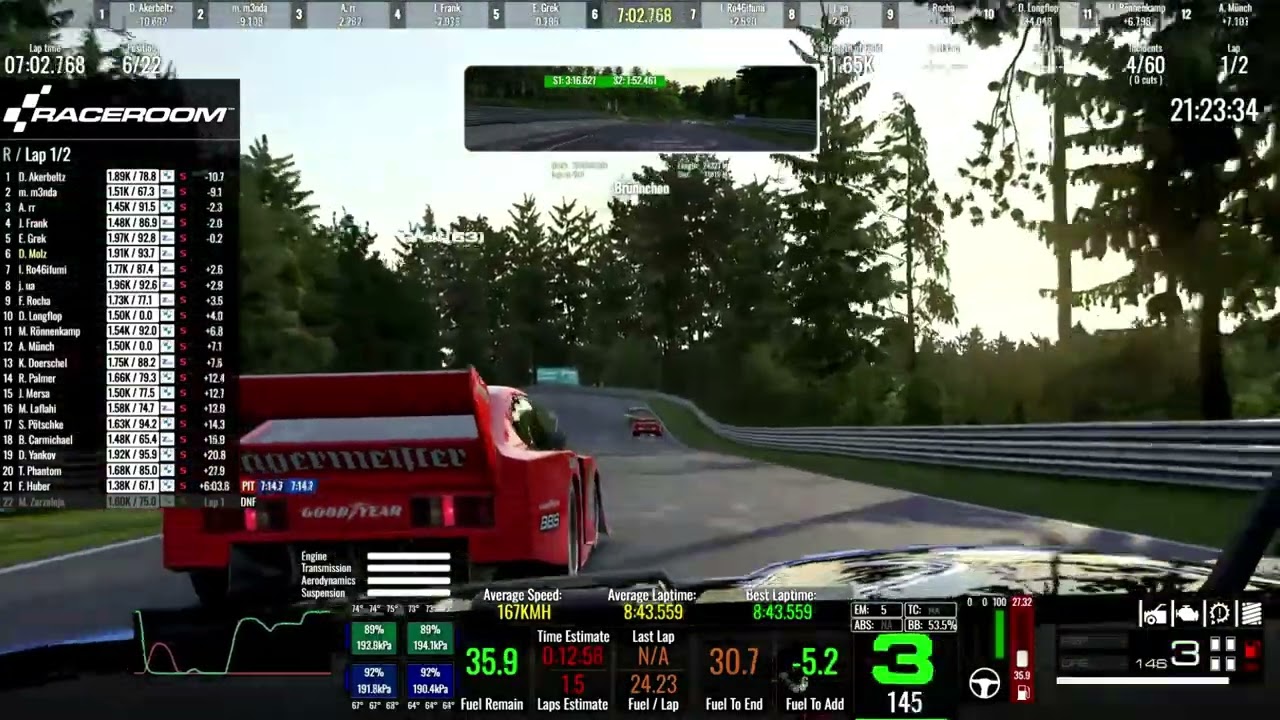 Raceroom Zakspeed Capri Nordschleife