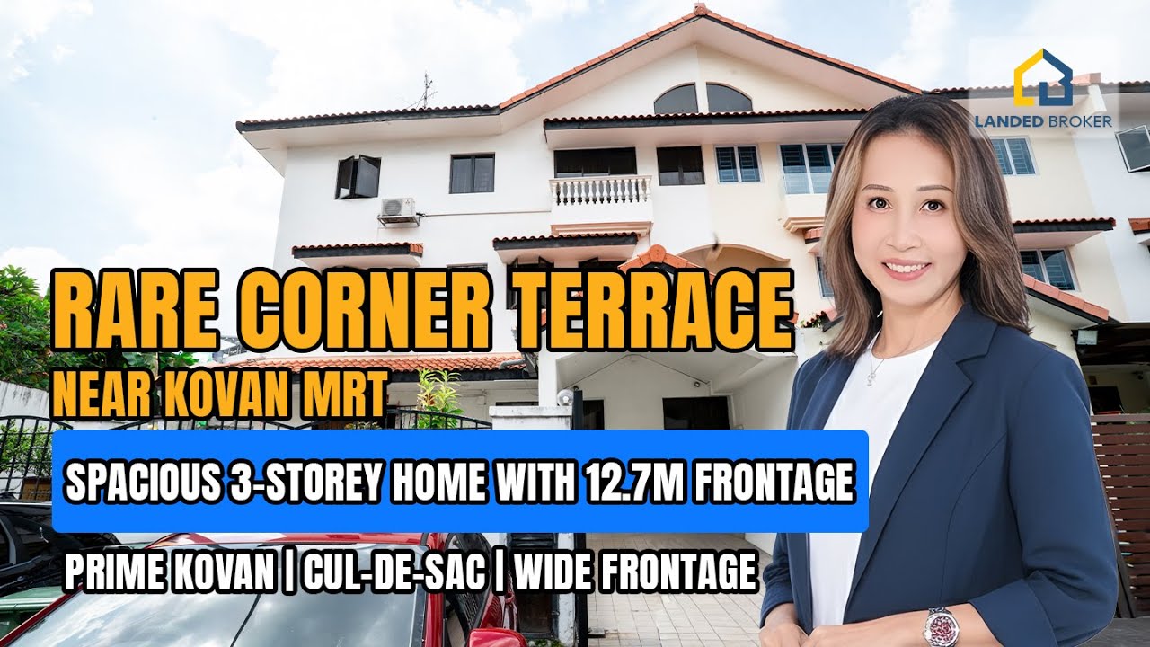 Freehold Corner Terrace in Kovan &ndash; Wide Frontage & Prime Location! | Landed Broker