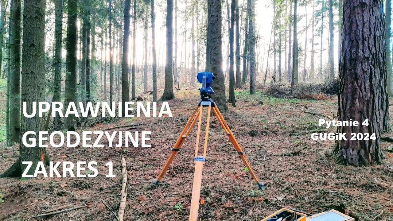 Uprawnienia geodezyjne; zakres 1; pytanie 4 GUGIK 2024 ; #geodezja #uprawnieniageodezyjne