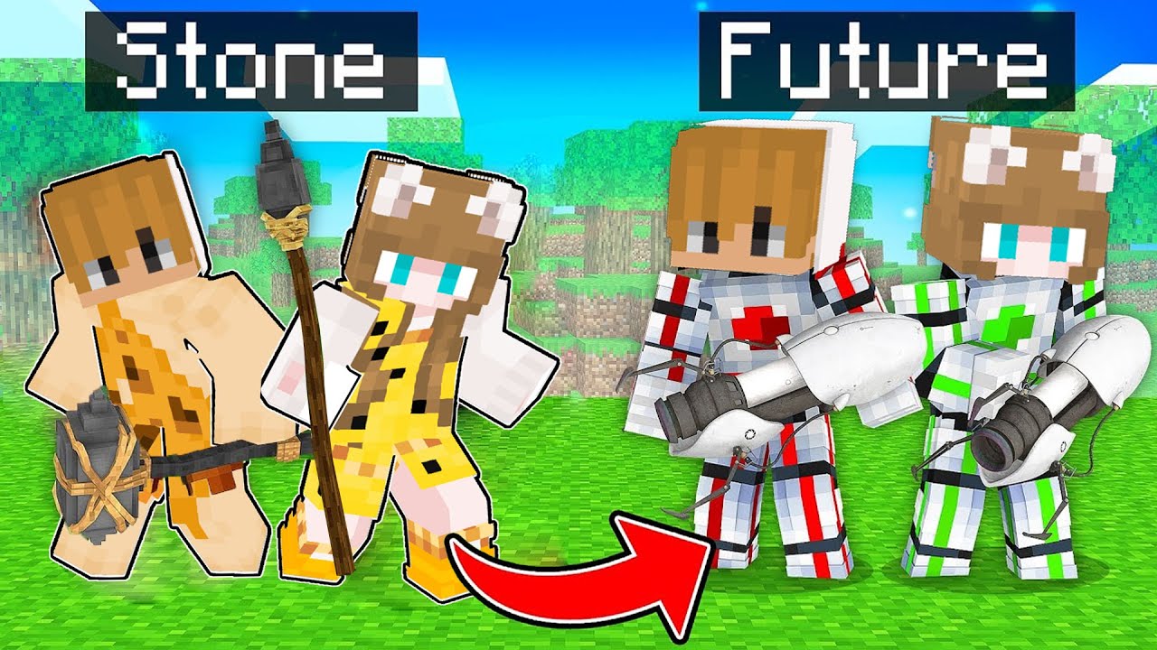 From STONE AGE to FUTURE in Minecraft ( Tagalog )