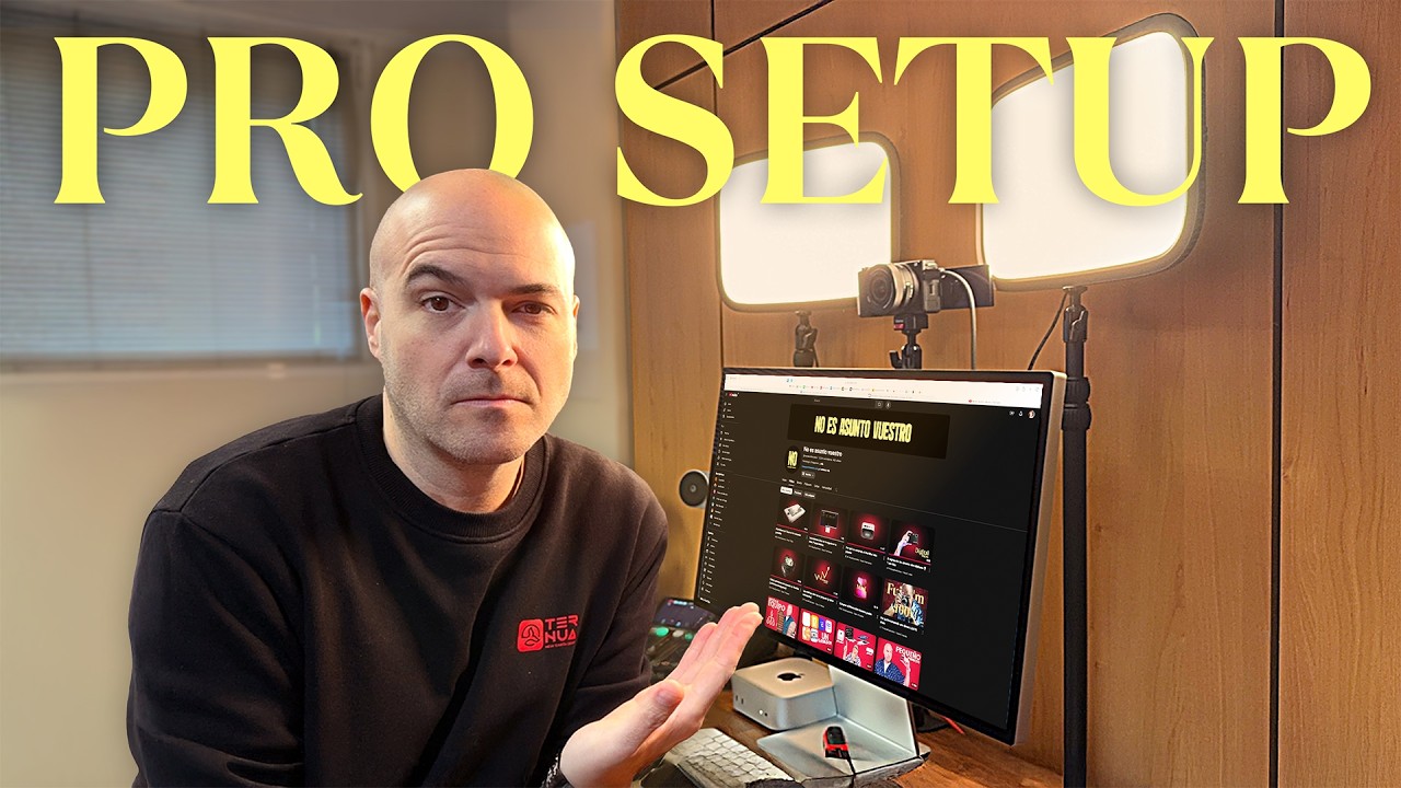 Mi estudio de Youtube F&Aacute;CIL y MINIMALISTA
