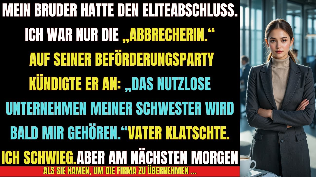 👉 „Mein Bruder wollte meine Firma stehlen… am nächsten Morgen bereute er es bitter!“