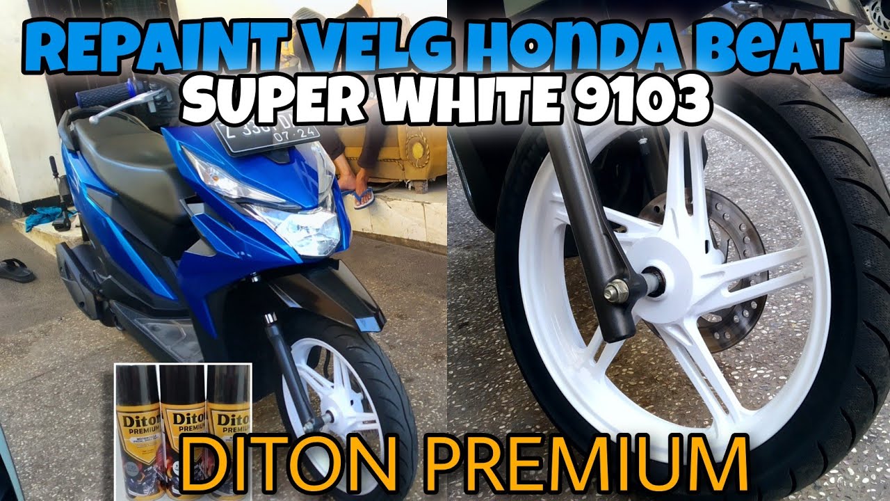 Repaint Velg Honda Beat SUPER WHITE - DITON PREMIUM