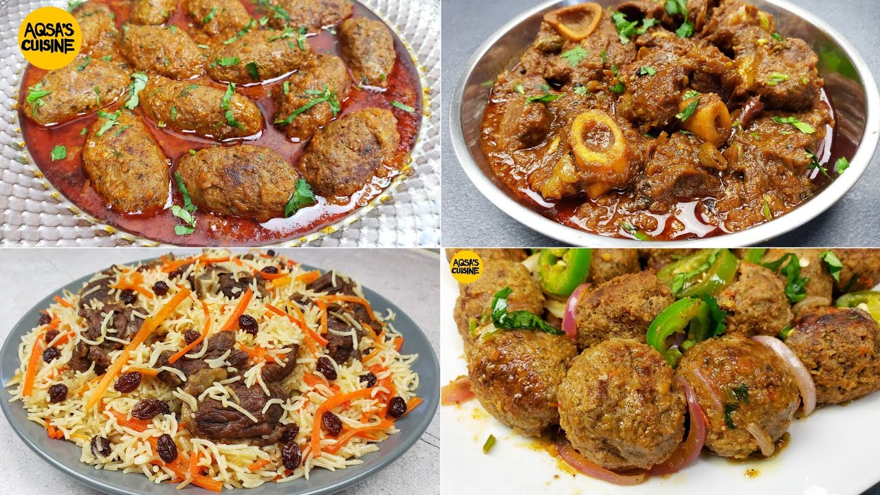 Eid Recipes, Kofta Kabab, Kabuli Pulao, Handi Dum Kabab, Bihari Mutton Curry, Kabab Masala, Kebab
