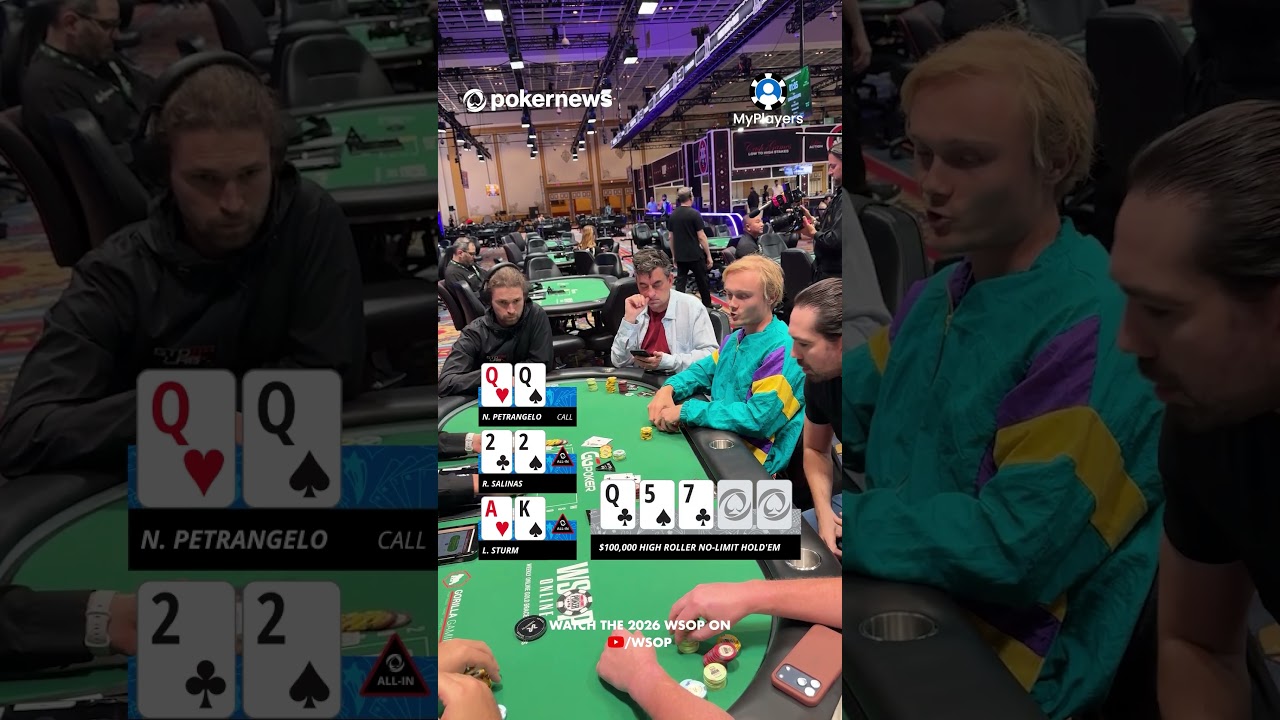 ALL-IN WITH AK IN $100,000 POKER TOURNAMENT  #wsop2026 #pokernews