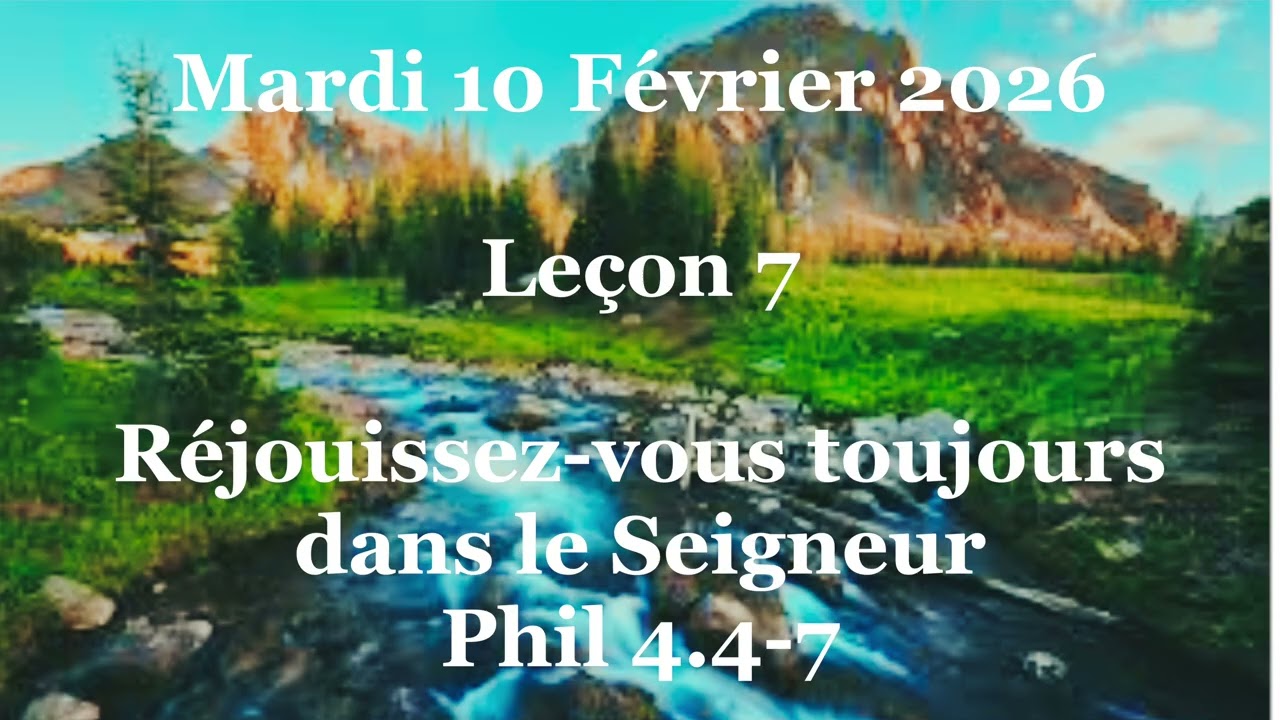 Réjouissez-vous toujours dans le Seigneur