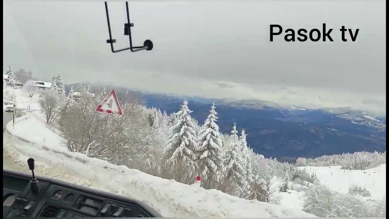 Monte bondone/ Trento Italy ( bus ride/ walking around/ amazing view mountain snow/ )